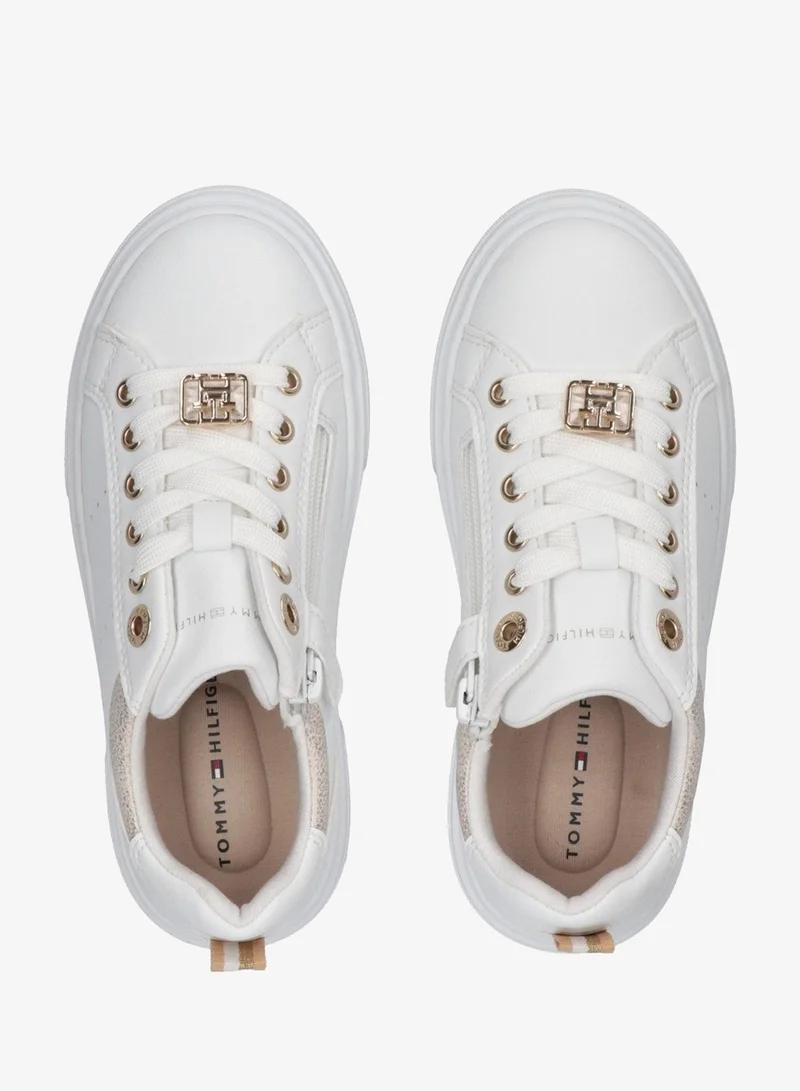 تومي هيلفيغر سنيكرز أطفال برباط وقصة منخفضة