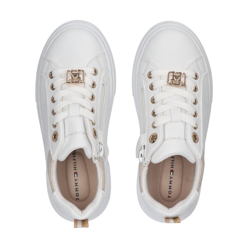 TOMMY HILFIGER Kids Lace Up Low Top Sneakers  - Image 3