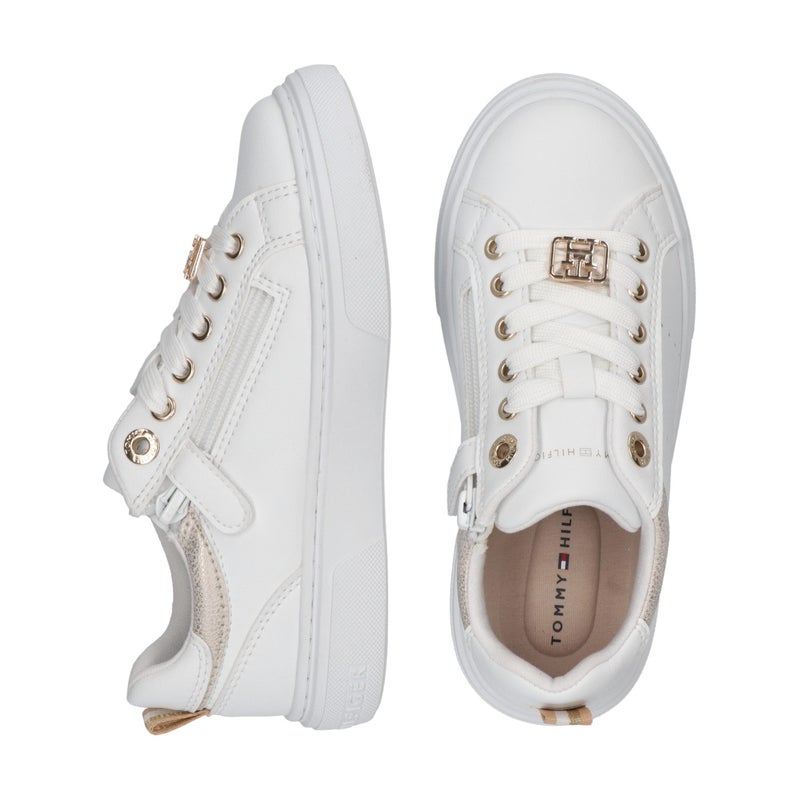TOMMY HILFIGER Kids Lace Up Low Top Sneakers  - Image 4