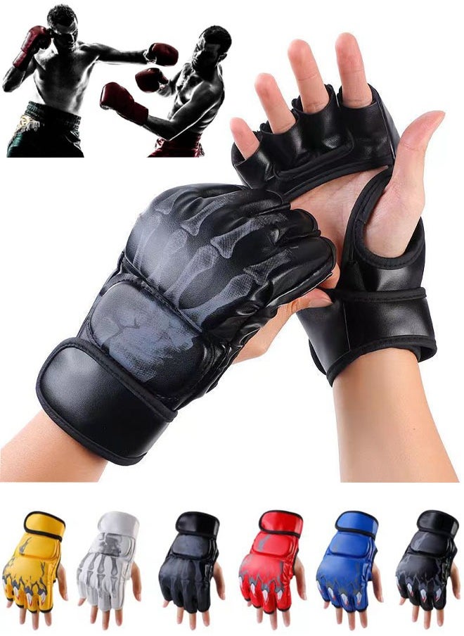 PYC Boxing Gear Half finger Boxing Gloves For Boxing Training MMA Fighting UFC Contest Gear  - Image 1