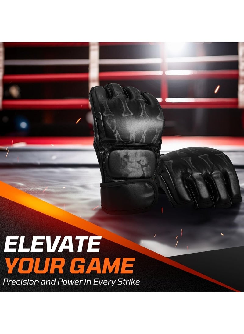 PYC - Boxing Gear Half finger Boxing Gloves For Boxing Training MMA Fighting UFC Contest Gear - Image 1