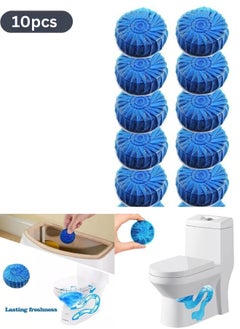 10 Effervescent Toilet Cleaning Tablets Automatically Remove Stains and Dirt from Toilet