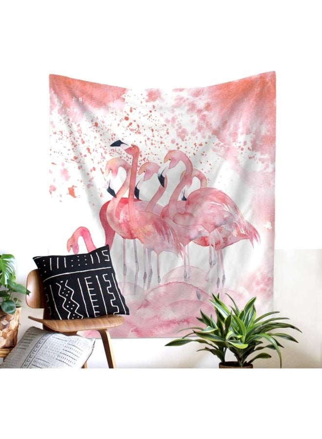 Flamingo Printed Beach Towel - Image 2