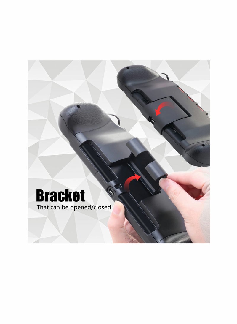 KASTWAVE Fit for Switch OLED Grip, KASTWAVE for Switch OLED Accessories Grip with Game Storage and Kickstand, Hand Grip Compatible with for Nintendo Switch and for Switch OLED - Image 4