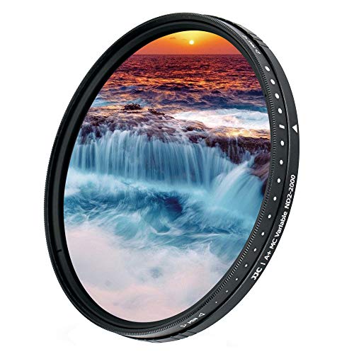 JJC فلتر JJC 67mm ND ND2-2000 VND متغير الكثافة المحايدة القابل للتعديل لكاميرات سوني FE 24mm f1.4، FE 20mm f1.8 G، سيغما 16mm f1.4، 35mm f1.4، كانون EF-S 10-18mm وغيرها من العدسات ذات خيط الفلتر 67mm - Image 1