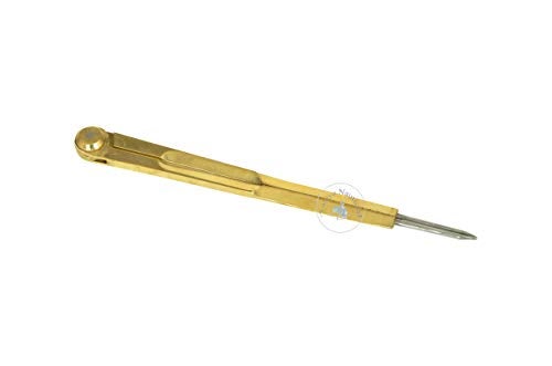 Aasiya Nautical مسطرة بوصلة ملاحة 6" مع نقاط إبرة فولاذية - Image 3
