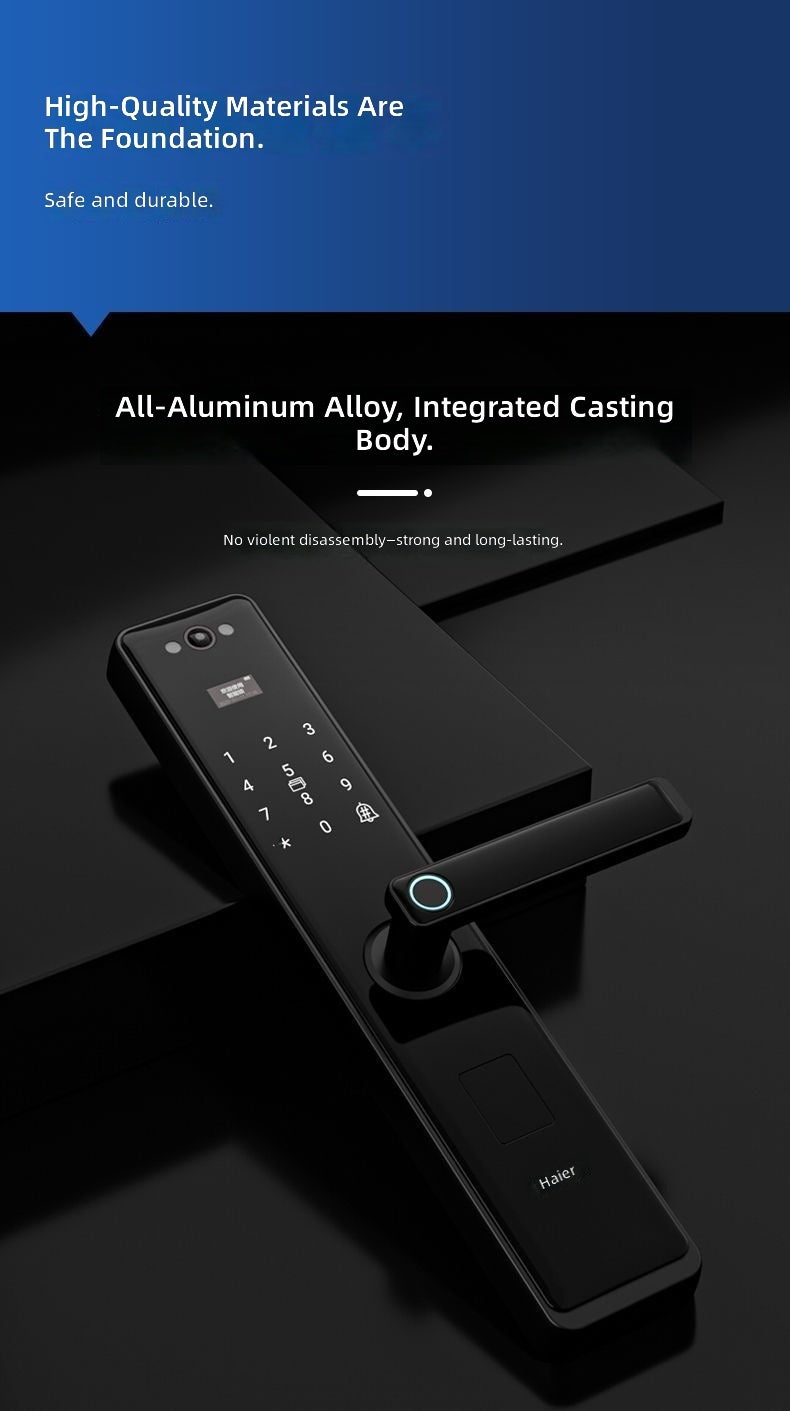 Haier V16 Smart Fingerprint Lock - Anti-Theft, Universal Electronic Door Lock - Image 5
