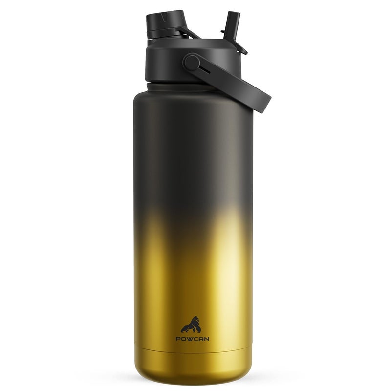POWCAN 40 oz Insulated Water Bottle with 2-in-1 Straw and Spout Lid, Keep Cold 24H, Leak-Proof, BPA-Free, Double Wall Stainless Steel Water Bottle for Sports, Gym, Travel, Gift, and School (King) - Image 1
