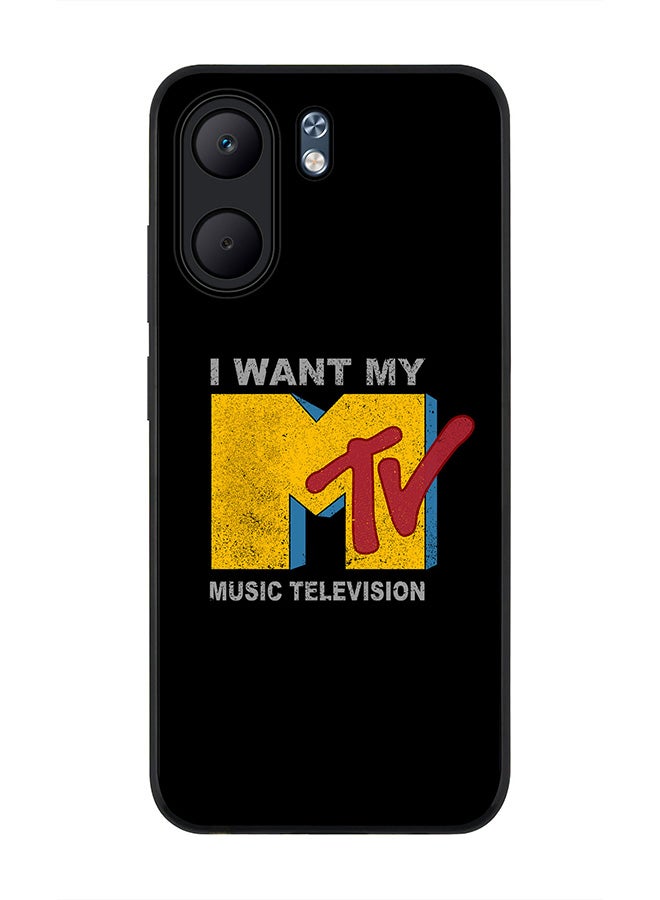 Stylizedd For Oppo A5x 5G / A5x 4G Case,Slim fit Camera Protection, Shockproof Thin Phone cover  - I want my mtv