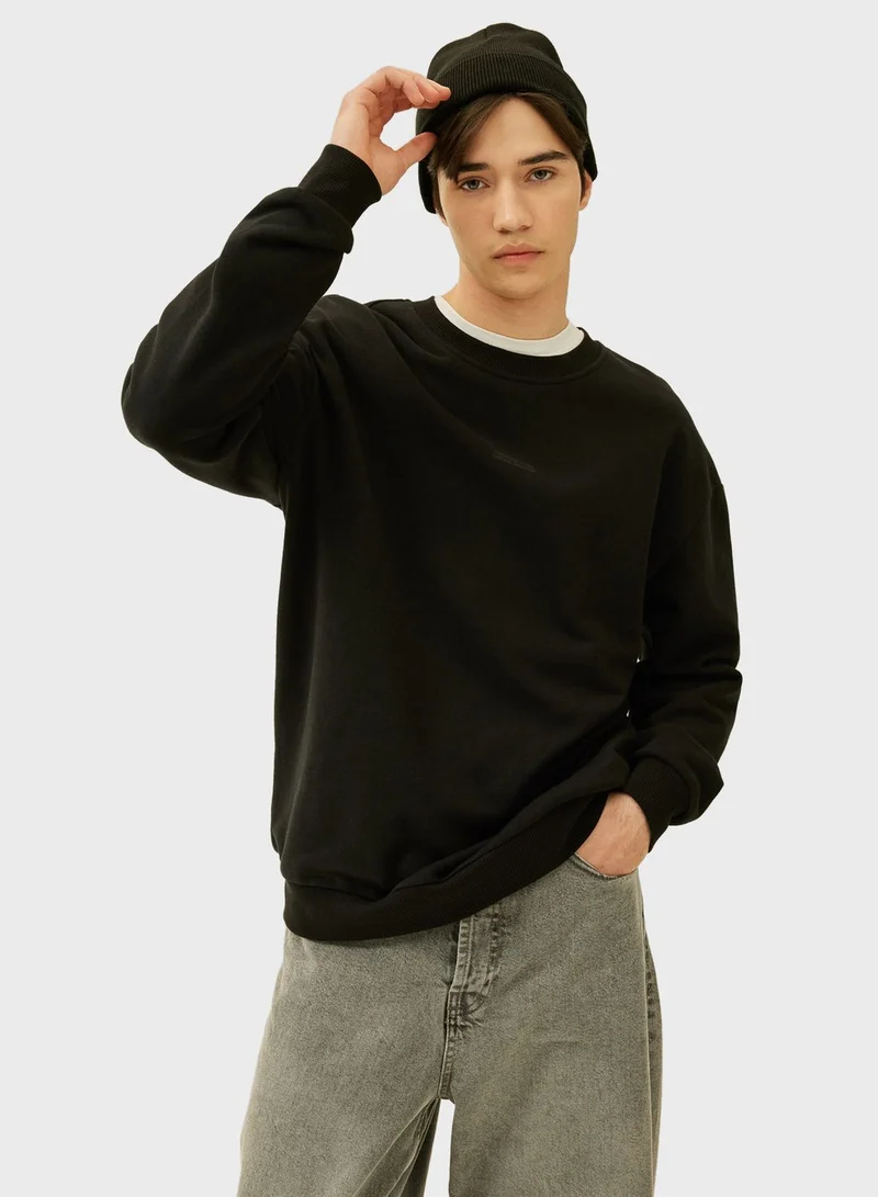 DeFacto Man Boxy Fit Sweat Shirt