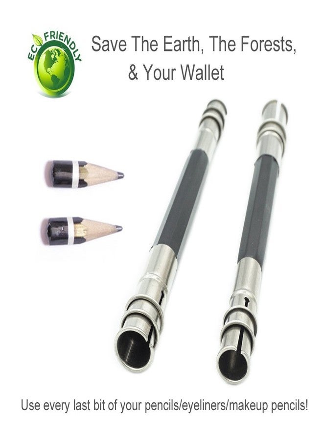 FoRapid Adjustable Dual Head Pencil Extender Holder Art Craft Hobby School Office Makeup Eyeliner Color Sketch Write Drawing Tool - Image 4