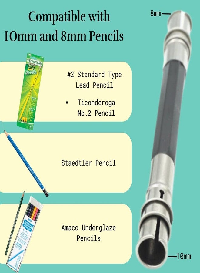 FoRapid Adjustable Dual Head Pencil Extender Holder Art Craft Hobby School Office Makeup Eyeliner Color Sketch Write Drawing Tool - Image 2