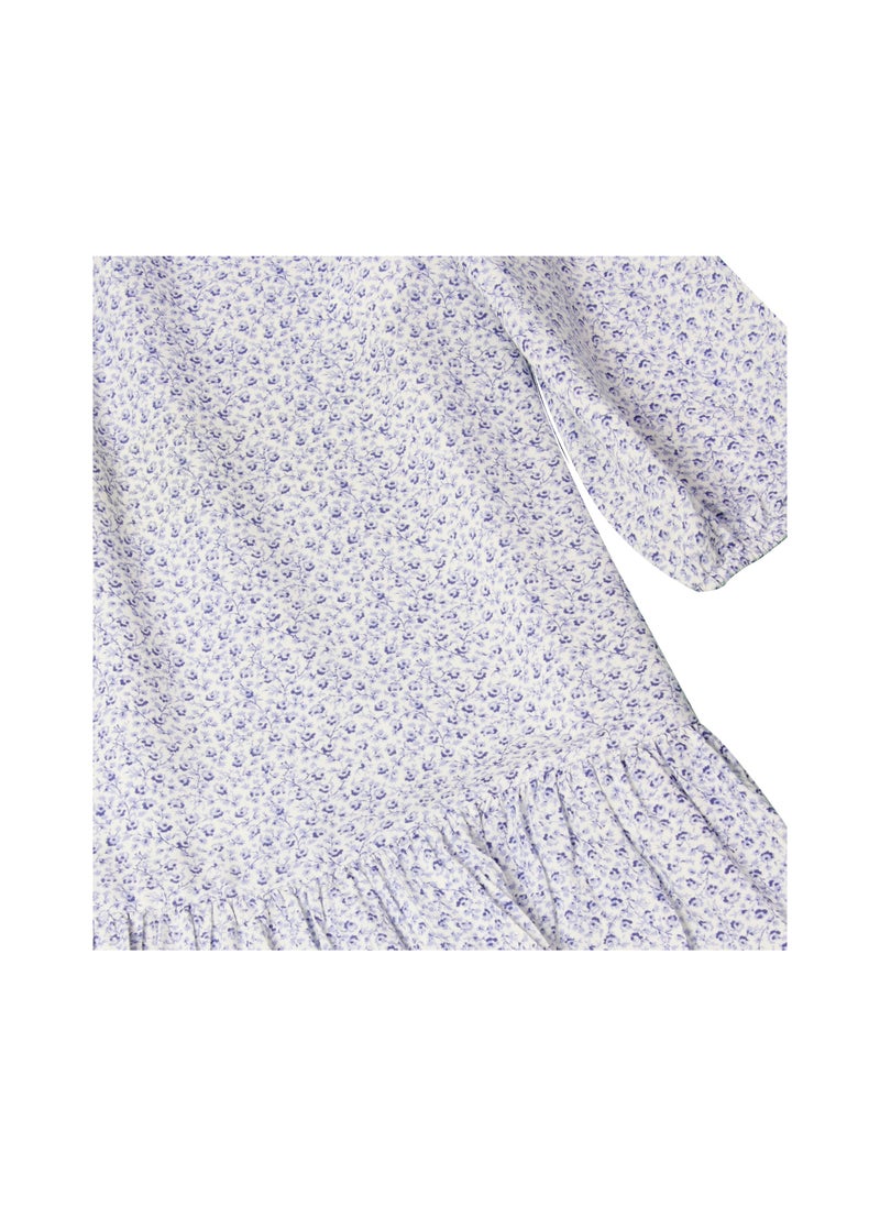 RALPH LAUREN - POLO RALPH LAUREN Kids BLUE FLORAL DRESS - Image 1