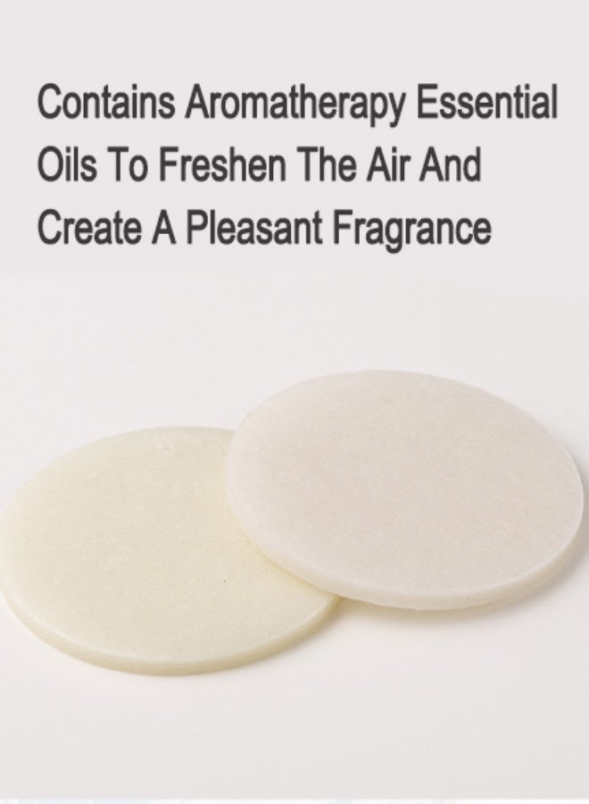 موندا عبوة من 6 قطع معطر جو لاصق صلب، مزيل روائح للحمامات وغرف النوم وخزانات الملابس والسيارات والمنزل، معطر جو يدوم طويلاً مع أقراص معطرة، سهل التركيب. - Image 3