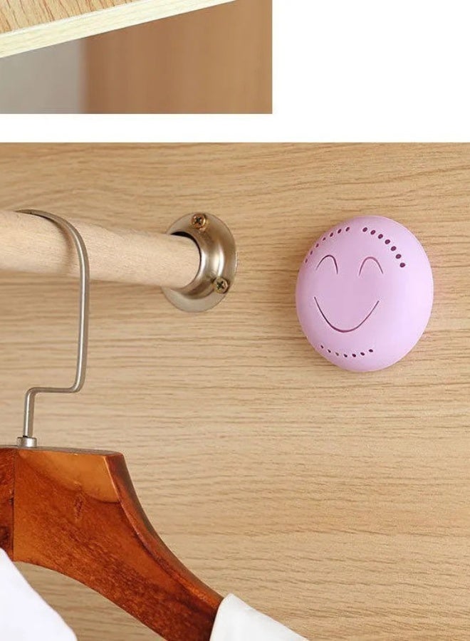 موندا عبوة من 6 قطع معطر جو لاصق صلب، مزيل روائح للحمامات وغرف النوم وخزانات الملابس والسيارات والمنزل، معطر جو يدوم طويلاً مع أقراص معطرة، سهل التركيب. - Image 4