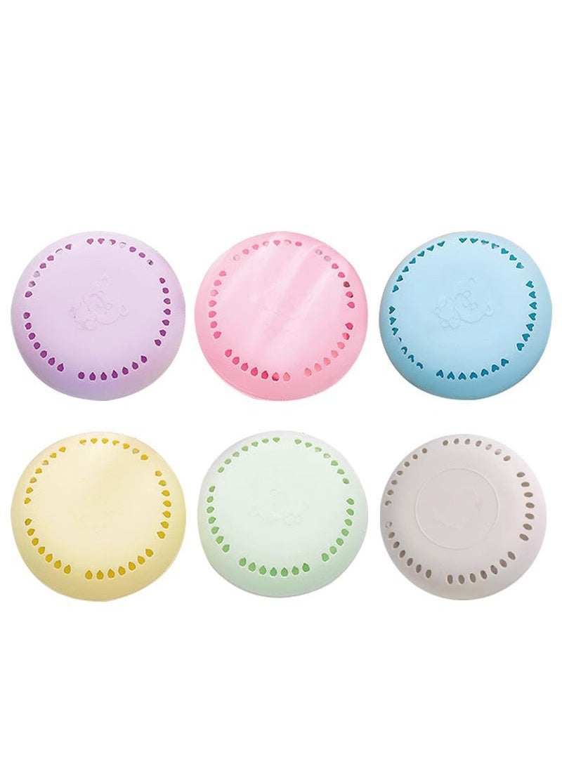 موندا عبوة من 6 قطع معطر جو لاصق صلب، مزيل روائح للحمامات وغرف النوم وخزانات الملابس والسيارات والمنزل، معطر جو يدوم طويلاً مع أقراص معطرة، سهل التركيب. - Image 2