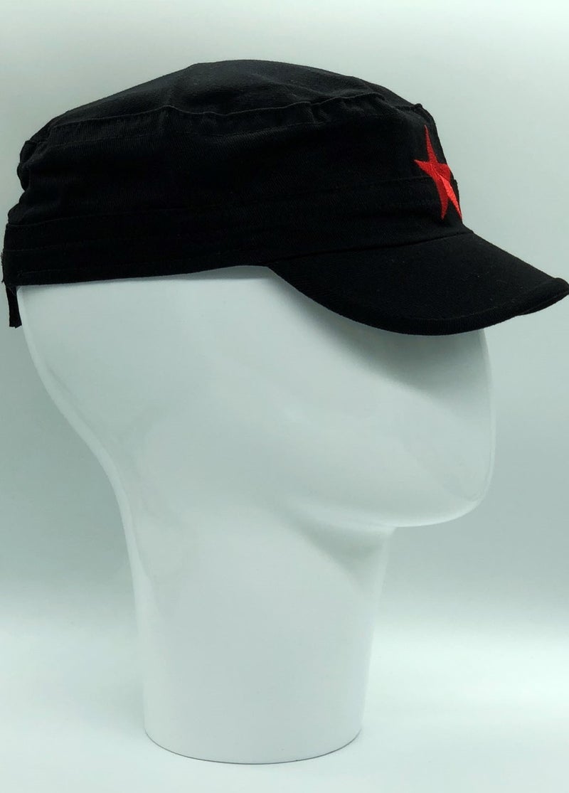 BE Hoope Summer Star Embroidered Castro Cap Fidel Castro Hat  - Image 1