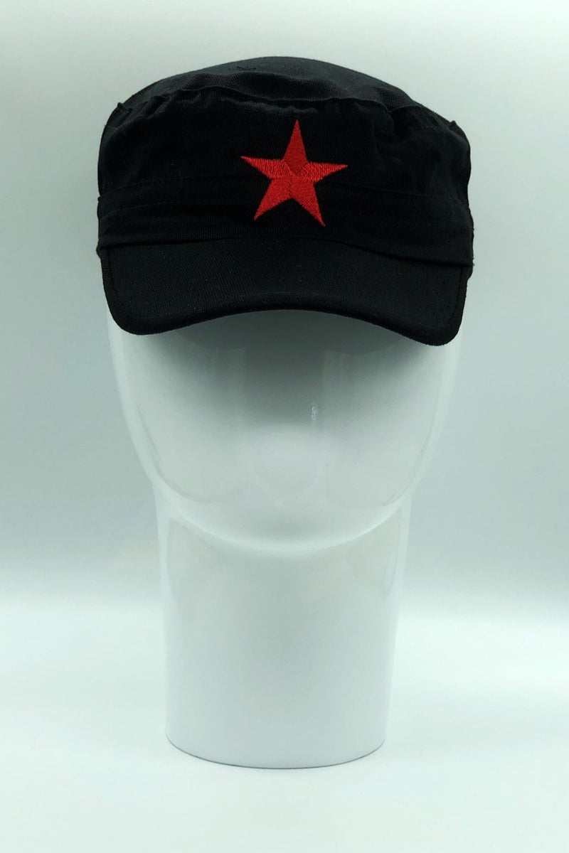 BE Hoope Summer Star Embroidered Castro Cap Fidel Castro Hat  - Image 2