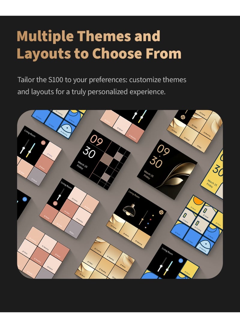 Aqara Panel Switch S100 Global version, 3-Gang Smart Touch Screen Switch, Wi-Fi Enabled, HomeKit Compatible, MP-K04D White - Image 5