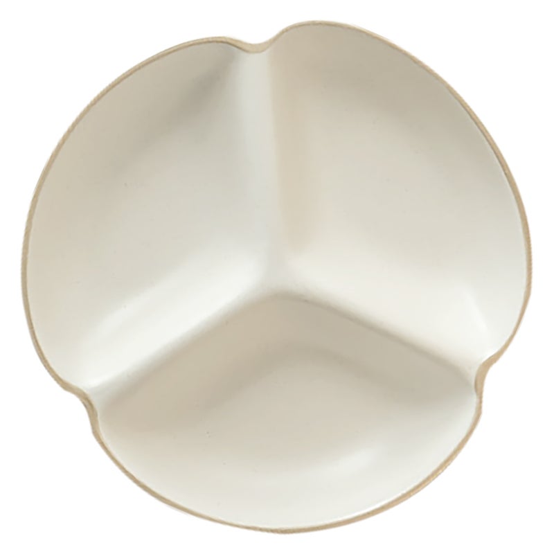 Portion Control Plate: Modern Ceramic Divided Plate - 3-Compartment Healthy Eating Diet Tray For Home Dining And Restaurant Use - Image 1