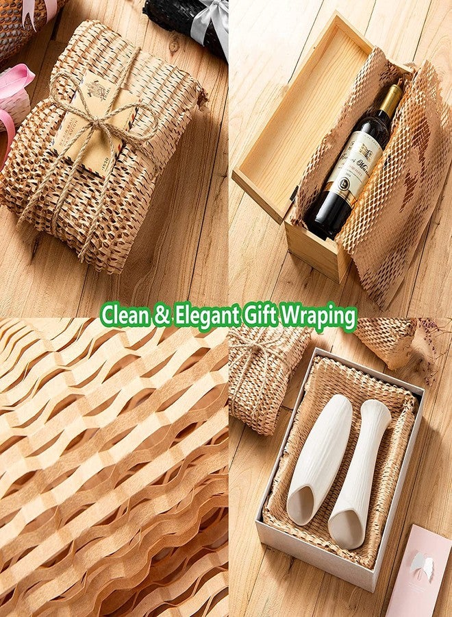 Devshree Eco-Friendly Imported Virgin Strong 100 Gsm Expandable Honeycomb Kraft Paper (5 Meter) Bubble Wrap For Gift And Multiple Packaging Use (16" × 5 Mtr) Expanded Up To 7 Mtr - Image 2