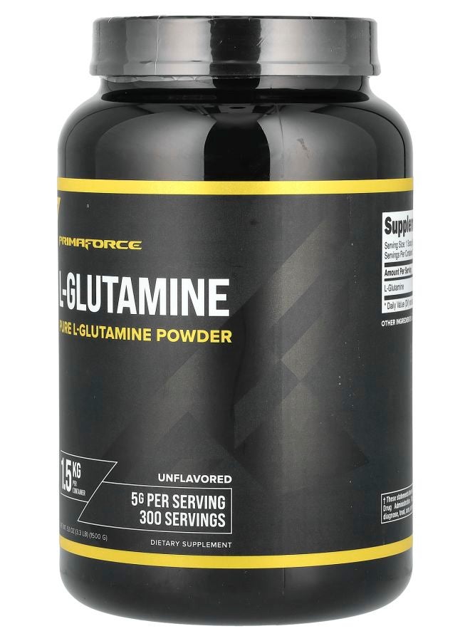 Primaforce L-Glutamine Unflavored 3.3 lb (1500 g) - Image 2