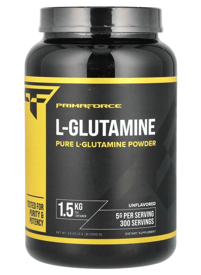 Primaforce L-Glutamine Unflavored 3.3 lb (1500 g) - Image 1