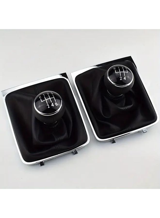 For Volkswagen Passat B6 2005-2011 5 Speed 6 Speed Manual Transmission Shift Knob Boot Gaiter Frame Assembly Direct Fit Car Interior Upgrade Accessory 5th Gear - Image 2