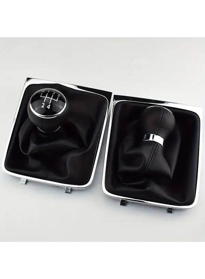 For Volkswagen Passat B6 2005-2011 5 Speed 6 Speed Manual Transmission Shift Knob Boot Gaiter Frame Assembly Direct Fit Car Interior Upgrade Accessory 5th Gear - Image 3