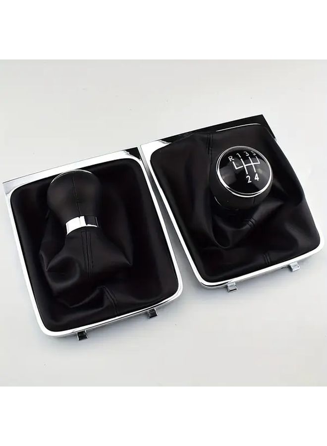 For Volkswagen Passat B6 2005-2011 5 Speed 6 Speed Manual Transmission Shift Knob Boot Gaiter Frame Assembly Direct Fit Car Interior Upgrade Accessory 5th Gear - Image 4