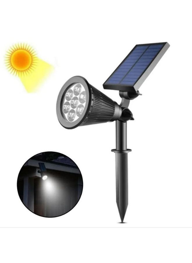 Hummer Outdoor Garden Solar Lights, IP65 Waterproof LED Solar Landscape Spotlights, Auto On/Off LED Solar Landscape Spotlights with Bright & Dark Sensing, Garden, 7 eyes, 2 watts (RGB)  - Image 1