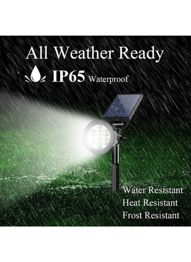Hummer Outdoor Garden Solar Lights, IP65 Waterproof LED Solar Landscape Spotlights, Auto On/Off LED Solar Landscape Spotlights with Bright & Dark Sensing, Garden, 7 eyes, 2 watts (RGB)  - Image 5