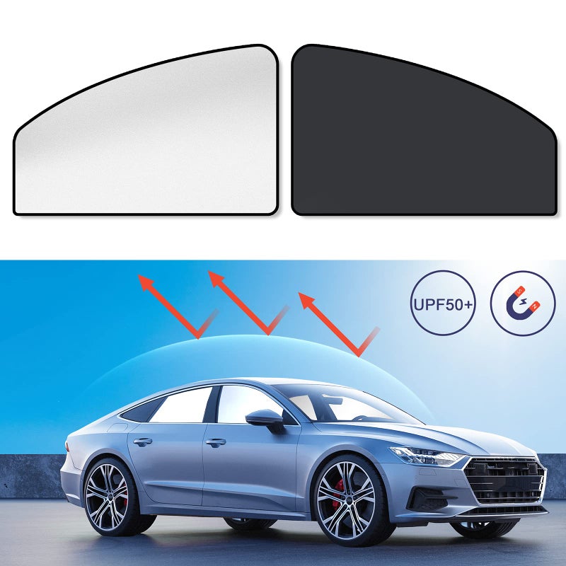 MERTTURM Car Sun Shade for Side Window Premium Magnetic Car Curtain to Block Over 99 UV RAYS  HEAT Car Window Shades for BabyKidPet Easy to Install Universal Fit SUV Truck Front Window2PACK