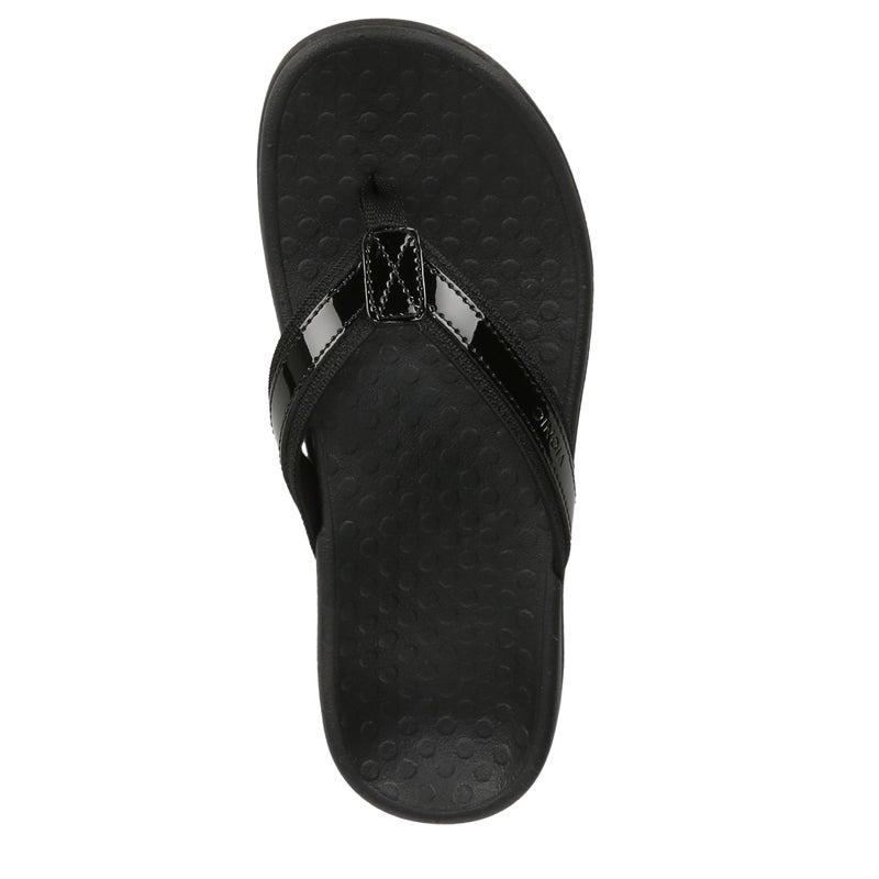 Vionic Women's Tide II Toe Post Sandal - Ladies Flip Flop with Concealed Orthotic Arch Support Black 7 M US - Image 5