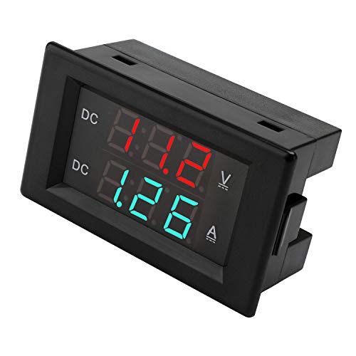 DROK DC 4.5-100V Digital Voltmeter Ammeter Multimeter Panel, DC Amp Meter Voltage Meter, Current Meter 0-50A Volt Tester, LED Display Voltage Gauge for Automotive Motor Battery - Image 4