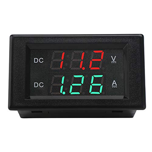 DROK DC 4.5-100V Digital Voltmeter Ammeter Multimeter Panel, DC Amp Meter Voltage Meter, Current Meter 0-50A Volt Tester, LED Display Voltage Gauge for Automotive Motor Battery - Image 3