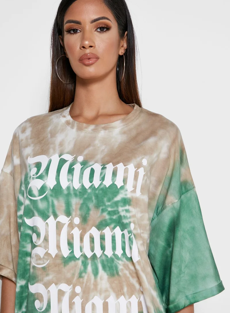 PUBLIC DESIRE Tie Die T-Shirt