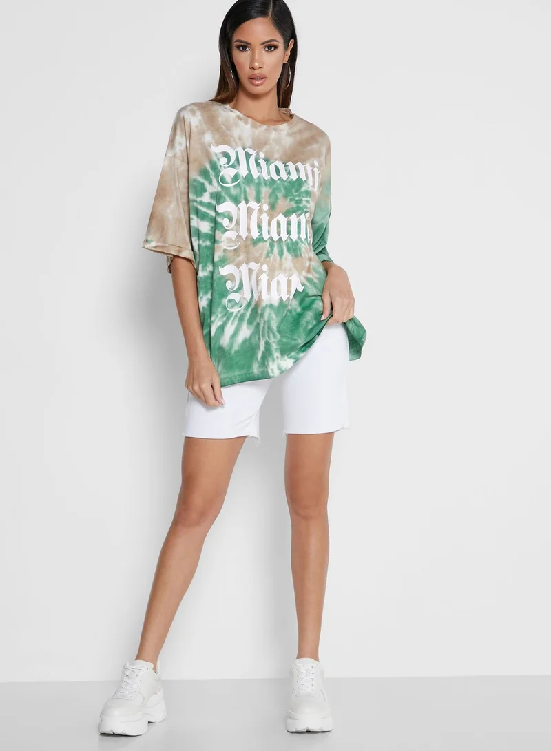 PUBLIC DESIRE Tie Die T-Shirt