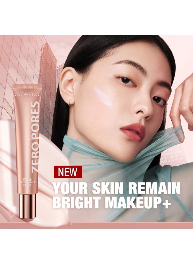 O.TWO.O Makeup Base Cream Soft Focus Makeup Oil Control Lasting Brightening Smooth Foundation Moisturizing Face Pink Makeup 20Ml/0.7Oz Perfect for Giving As Gifts on Holidays to Mothers And Friends Daily Essential - Image 5