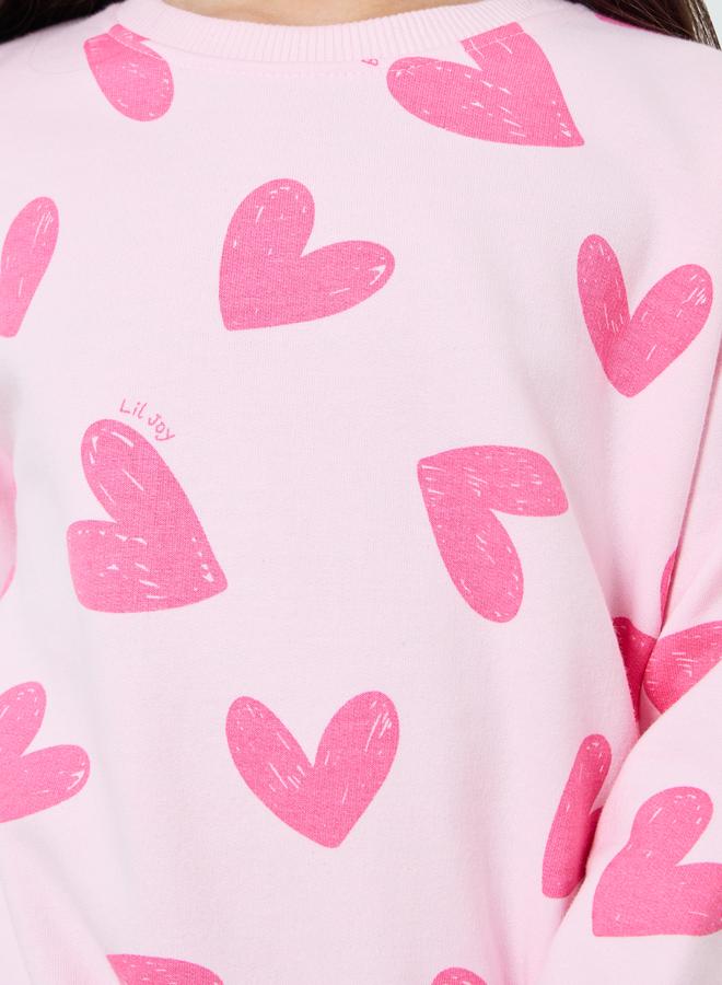 ستايلي بلوزة قطنية مطبوعة للبنات باللون الوردي - Image 3