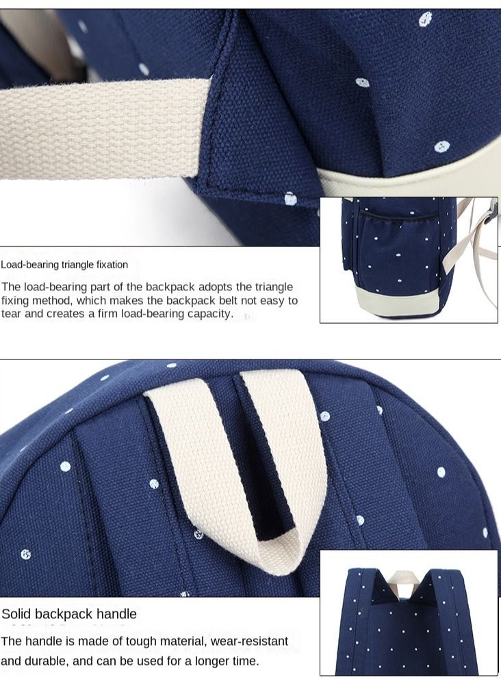 XM 3 Piece Backpack Set Blue/White - Image 2