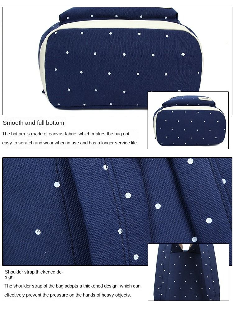 XM 3 Piece Backpack Set Blue/White - Image 3