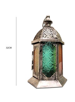 Antique Museum RAMADANMOROCCAN TRADITIONAL HANGING LAMP-6CORNER(1757)32CM-BM5740 SILVER COLOR  - Image 2