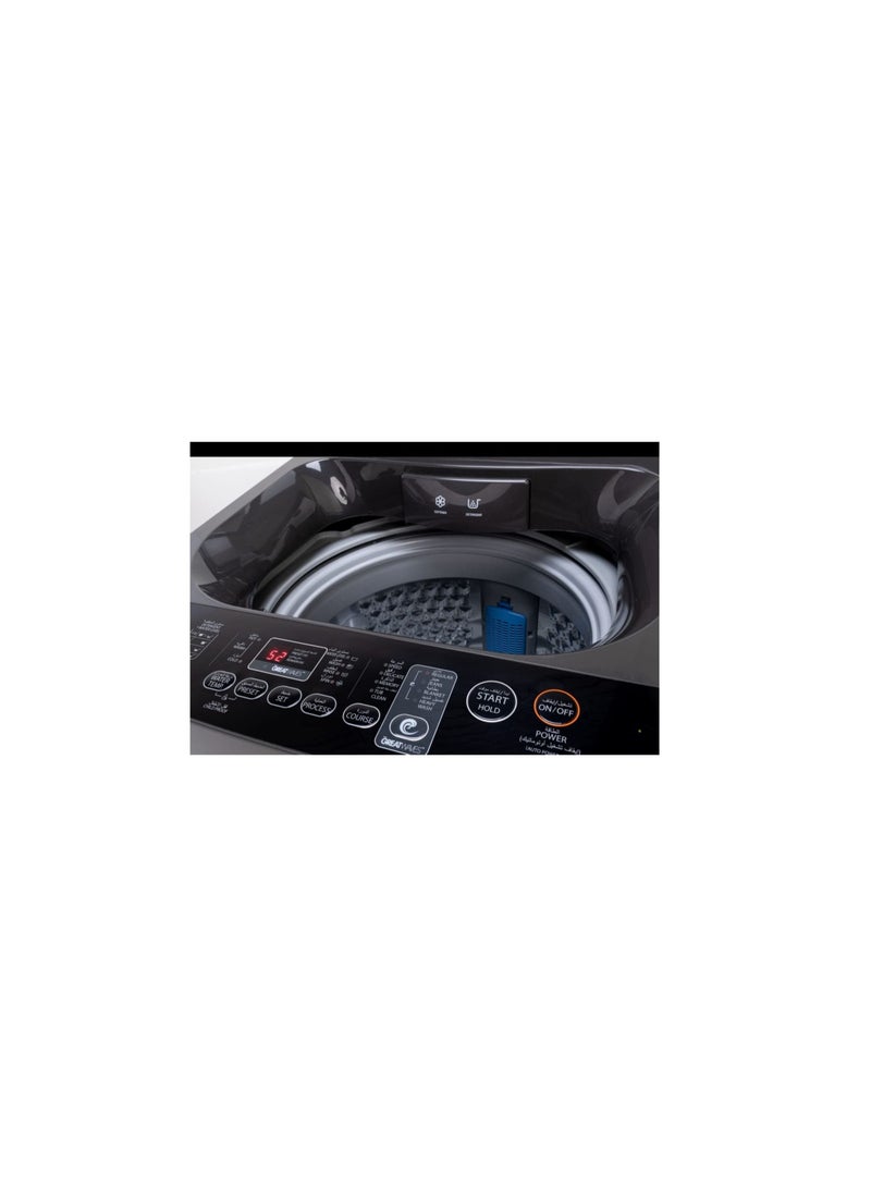 TOSHIBA - Top Load - Washing Machine - 9 KG - Silver - AW-J900DUPEG