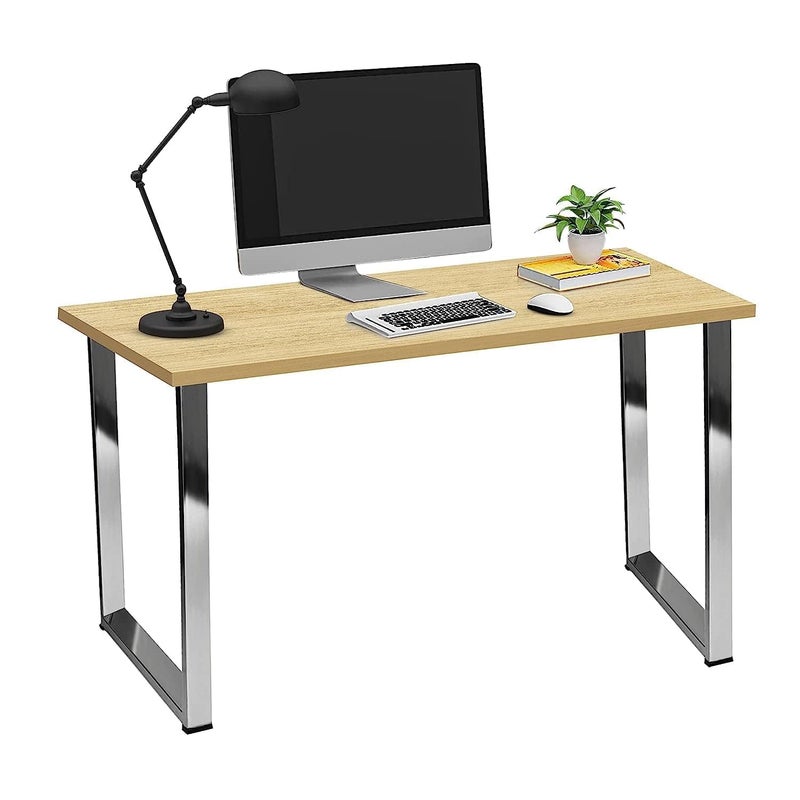 Ventuos 28 Inch Stainless Steel Desk Legs 18 Inch Base Width SquareShape Style Set of 2 - Image 5