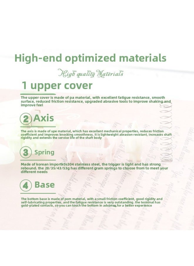 Generic - MMD Vivian Shaft V2 Upgraded Mechanical Keyboard Customized Hot Plug Shaft Body Accessories HIFI With Light Guide-Color:Vivian Shaft [Run 35g]] - Image 1