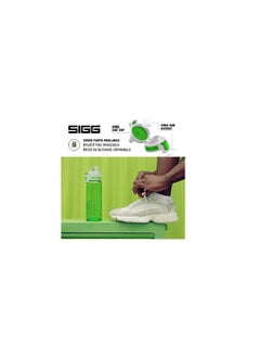 Sigg - Tritan Water Bottle - Total Color One - Suitable For Carbonated Beverages - Dishwasher Safe - Leakproof - Featherweight Bpa Free - 0.6L / 1L  - Image 2