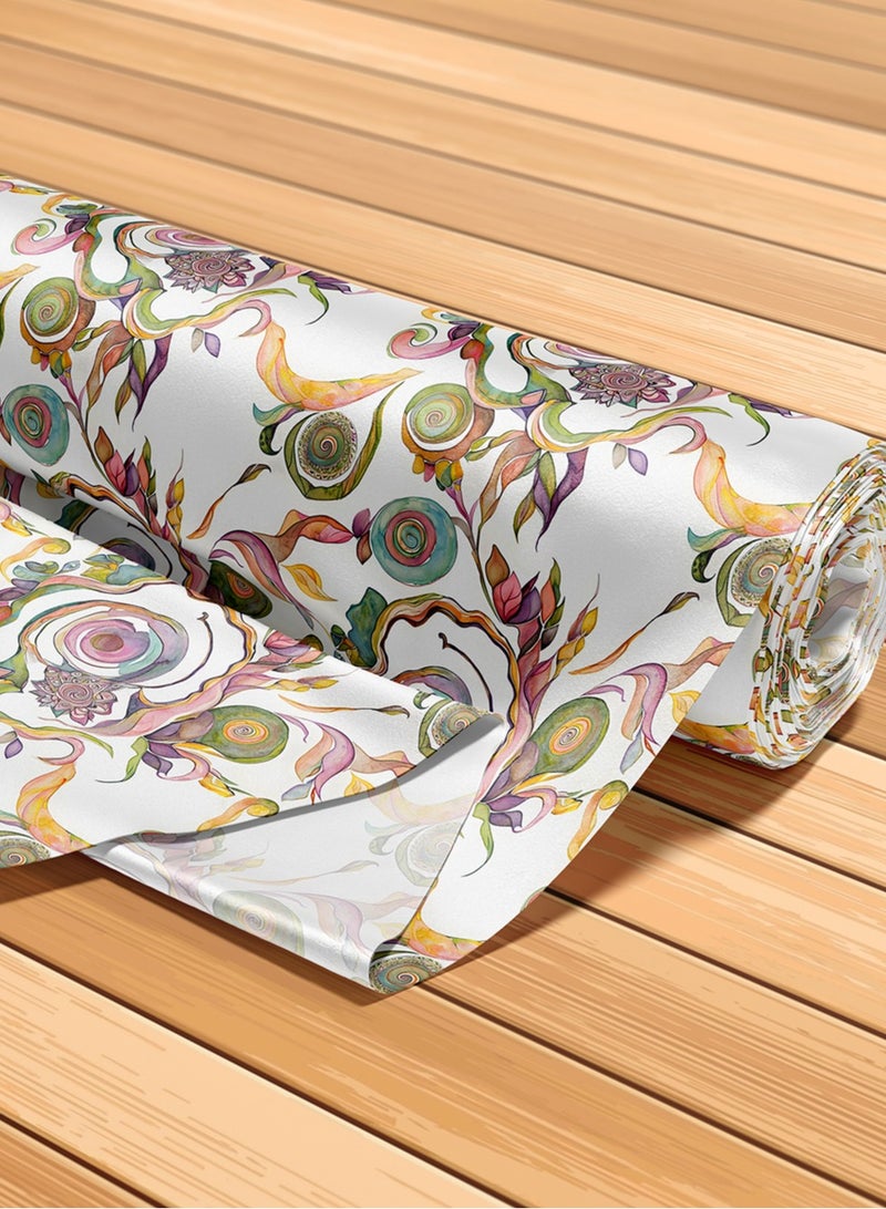 Vellato Al Lail Aramny Silk Fabric By The Yard Multicolor Swirl Pattern Jalabiya Makhweer Dressmaking 58 Inches Width - Image 5