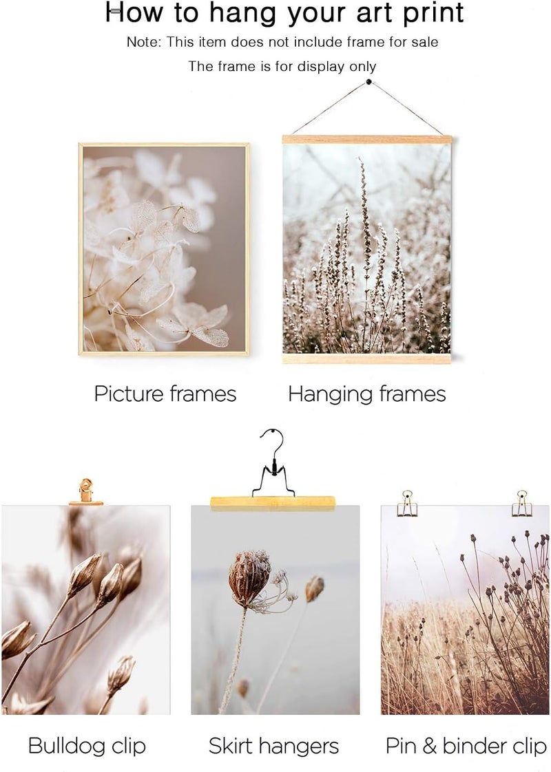 HoozGee Botanical Wall Art Decor Set of 6 Nature photography Art Prints Landscape Plants Nordic Posters Canvas Art Wall Decor for Living Room Bedroom Decoration Home Decor (11"x14" UNFRAMED) - Image 3