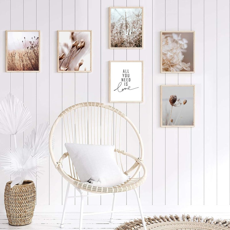 HoozGee Botanical Wall Art Decor Set of 6 Nature photography Art Prints Landscape Plants Nordic Posters Canvas Art Wall Decor for Living Room Bedroom Decoration Home Decor (11"x14" UNFRAMED) - Image 5